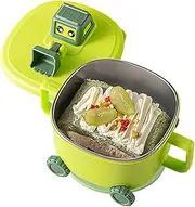 Kids Suction Bowl with Lid - Feeding Dining Cartoon Bowl for Toddler | Double-Layer Dish Double Side Handles Design Boys Girls Weaning Plate for Home, Travel
