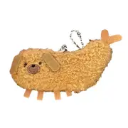 Small Size Tempura Dumplings Plush Doll Keychain Soft Stuffed Gift for Women Girl Backpack Bag Pendant Decor