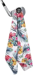 Golf Towel Magnetic Golf Towel for Golf Bags with Clip for Men & Women，Microfiber Fabric Waffle Pattern Golf Towels for Strong Hold to Golf Carts or Clubs