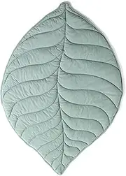 Baby Leaves Carpet Play Sleeping Mat Crawling Blanket Cotton Soft Green PadLeaves