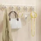 Plastic Wall Hook Self-adhesive Clothes Sticky Hooks Coat Rack Bedroom