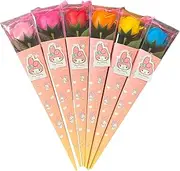 Q-FLA 799792 My Melody Kelly Soapflower Bath Salt, 6 Colors, ASST, 1 Flower, Bouquet, Present, Celebration