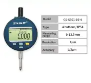 Dial Indicator Gauge Electronic Rechargeable Metric/Inch 0-12.7/25.4/50.8mm 1μm