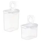 2 Pcs Storage Jar Set Airtight Food Containers Plastic Canisters