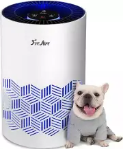 Purificadores de aire para dormitorio, purificador de aire HEPA con luces RGB