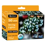 Sansai 50 LED String Lights (Cool White)