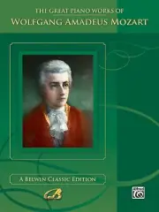 THE GREAT PIANO WORKS WOLFGANG AMADEUS MOZART BOOK A BELWIN CLASSIC EDITION NEW
