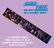 Star Trek The Next Generation Stickers 12 inches long