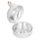 Egg Cooker Microwave Egg Poacher 4 Eggs Chicken Shaped Heat Microwave Eggs Bo...