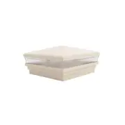 5" Sq. Neptune Low Voltage LED Lighted Post Cap - Beige
