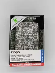 Zippo Glow In The Dark Skeleton 49458 "Double Torch" refillable Butane Lighter
