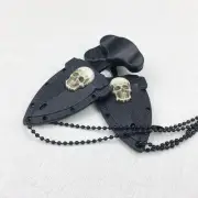 Mini Pocket Knife Skull Pattern Stainless Steel Blade Outdoor Mini Knife