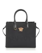 Versace La Medusa Canvas Small Tote Bag