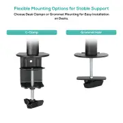 Mbeat activiva Dual-Screen Articulating Vertical Monitor Arm