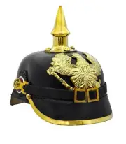 German Pickelhaube Helmet Imperial Prussian Helmet Spiked Leather helmet Gift AK