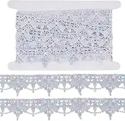 GORGECRAFT 5 Yards Pink Bow Lace Trim Bowknot Embroidery Colored Crochet Edging Trimmings 1.5 inch Sewing Ribbon Fringe Applique Fabric for Dress Clothing Home Decor DIY Crafting Wrapping