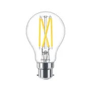 Philips A60 B22 LED 806lm Clear Filament 6W Light Bulb