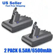 Lizone 2 PACK 21.6V 6500mAh 140Wh Replacement for Dyson V6 Motorhead Battery