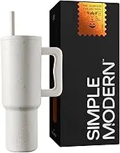 Simple Modern Halloween 40 oz Tumbler with Handle and Straw Lid | Leak-Proof Insulated Stainless Steel Water Bottle Travel Mug | Gifts for Women Men Him Her | Trek Signature | Dancing Skeletons