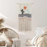 Macrame wall hanging 17.7" L X 45.2" H