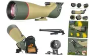 25-75x85 Spotting Scopes for Birdwatching, Spotter Scope with Tripod, Khaki