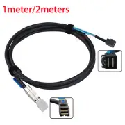 1M/2Meters Mini SAS SFF-8644 with IC to SAS SFF-8643 Server Connection Cable