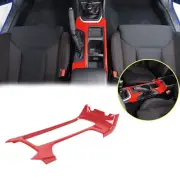 ABS Red Car Center Control Manual Gear Panel Trim Cover For Subaru WRX 2021-2023 (for: Subaru)