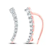 1/4CT-Diamond CLIMBER EARRING