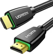 UGREEN 4K@60Hz HDMI 2.0 Cable 1M Braided Cord 18Gbps High Speed with Ethernet Support HDCP 2.2ARC 3D Compatible with UHD TV Monitor Soundbar Computer Xbox 360 PS5 PS4 Switch Blu-ray