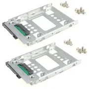 2.5" SSD to 3.5" SATA Hard Disk Drive HDD Adapter Caddy Tray CAGE Hot Swap Pl...