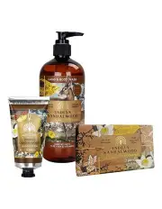 [English Soap Company] Indian Sandalwood Hand Cream, Soap & Wash Bundle