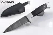 7.4" KMA CUSTOM FORGE DAMASCUS STEEL FULL TANG SKINNING HUNTER KNIFE OK-9645