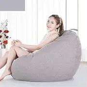ZLYTQZHGBHD Multifunction Simple Lazy Sofa，Leisure Bean Bag Sofa Hotel Single Tatami (Color : Small Size Gray)