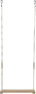 Chicken Perch Swing - Heavy-Duty Wooden Rooster Ladder, Natural Hanging Stand | Rustic Poultry Swing with Ropes for Hens, Chickens, Parrots, Ideal for Coops, Barns, or Backyard Chicken Runs
