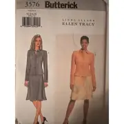 Butterick Pattern 3576 Linda Allard Ellen Tracy Jacket Skirt Misses 12 14 16