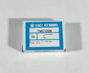 100 Tiemco Dry Fly Hooks, TMC 100B, Black, Size 20, Fly Tying