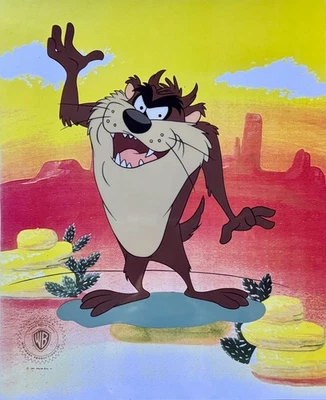 Warner Bros Looney Tunes TAZ the TAZMANIAN DEVIL Animation Art Cartoon Sericel