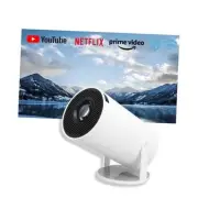 4K Mini Projector with and Bluetooth, Portable Smart Projector 1080P Support