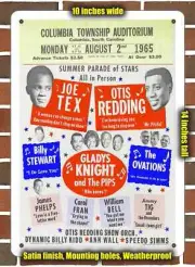 Metal Sign - 1965 Otis Redding in South Carolina- 10x14 inches