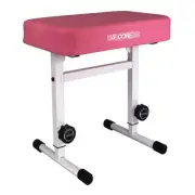 5 CORE Keyboard Bench Piano Stool T Style Pink Thick Padded Cushion Seat | Heigh