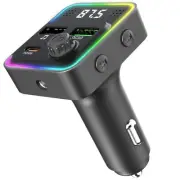 Bluetooth FM Transmitter for Car - Bluetooth Car Adapter with Type-C PD(30W)