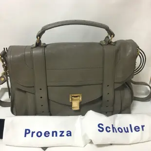 【9成新】PROENZA SCHOULER PS1/C1 山羊皮革兩用包 (中/灰色)