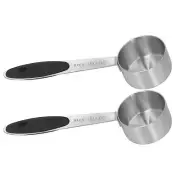 2Pcs Coffee Scoop,Measuring Coffee Scoop Spoon,Stainless Steel Coffee Measuri...