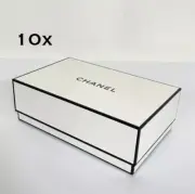 Lot of 10 Authentic CHANEL Small/Medium Empty Gift Storage Box 8.5"x5.5"x3”