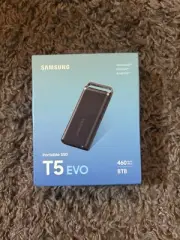 Samsung T5 EVO 8TB Black USB 3.2 Gen 1 Portable External SSD MU-PH8T0S/AM