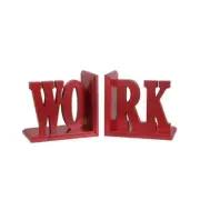 Privilege 88385 17.5 x 6 x 9 in. Work Design Wooden Bookends