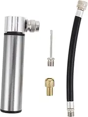 TOGEVAL Portable Bicycle Pump Mini Air Pump Aluminum Alloy Build Efficient for Tire Inflation Dual Valve Fitment for American French Bikes