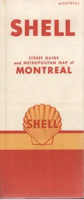 1960 Shell Road Map: Montreal NOS