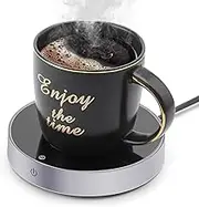 Coffee Mug Warmer and Smart Cup Warmer,Mug Warmer for Desk,Electric Beverage Warmer with 3 Temperature Settings with Auto On/Off, Auto Power-Off Protection Obtained RCM Certification(Silvery)
