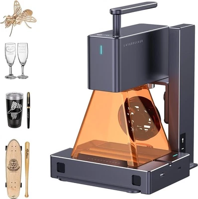 LP2 Pro Super-Light 1KG Portable Laser Engraver, Lightning-Fast 600mm/s, 360° R